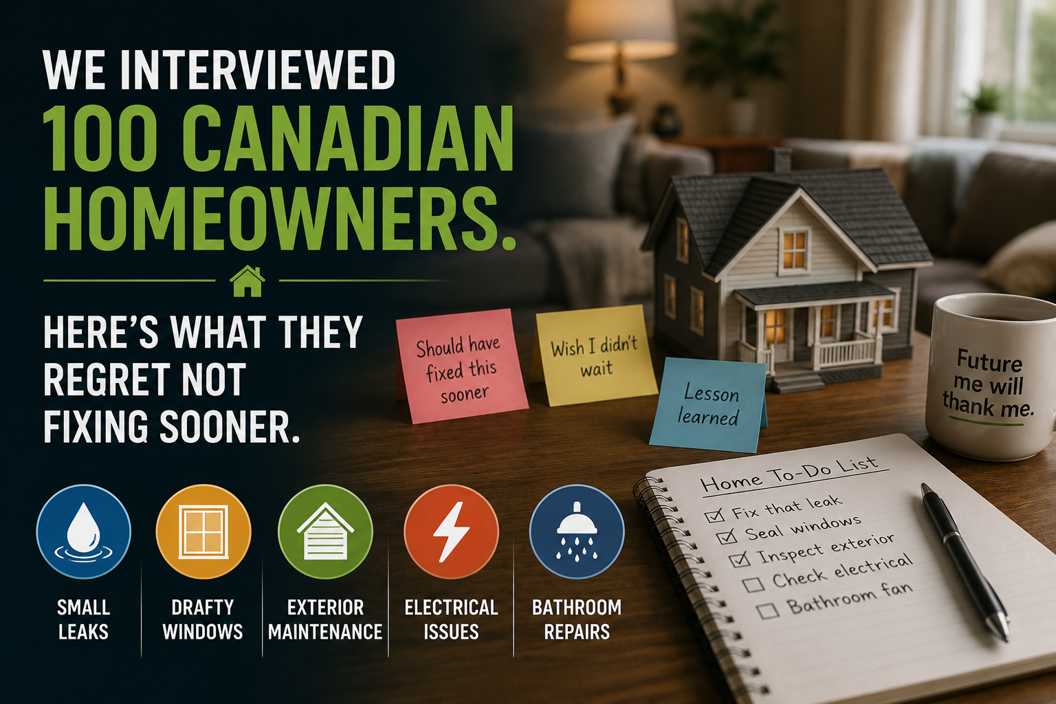 What Canadian Homeowners Regret Not Fixing Sooner