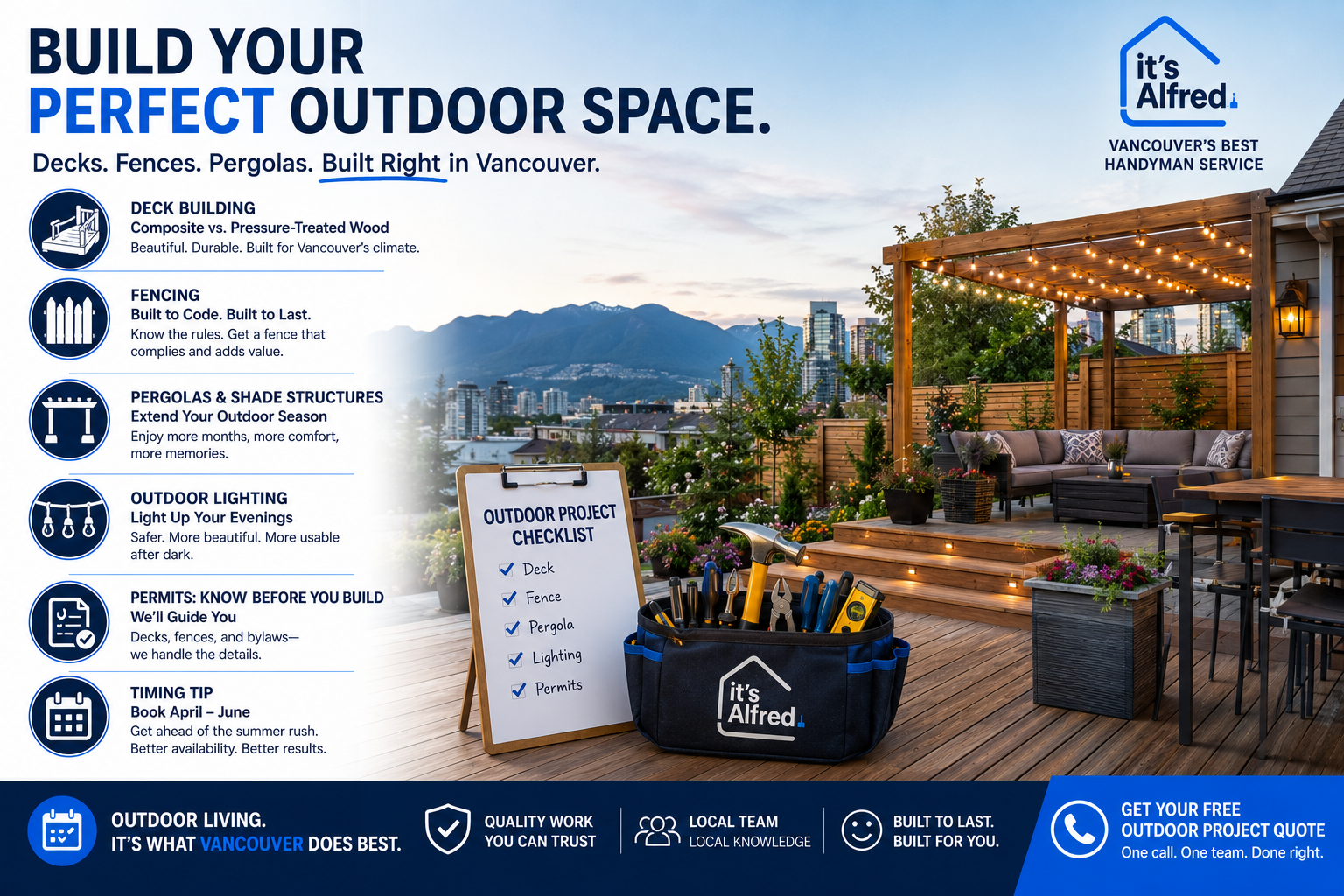 How to Build the Perfect Outdoor Space in Vancouver: Decks, Fences, and More